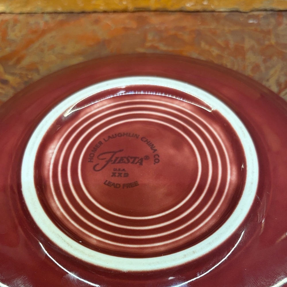 Fiestaware coffee cup and saucer. Discontinued piece/color. - Picture 3 of 3